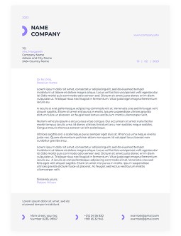 Ordinary White Company Letterhead