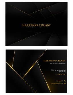 Black Luxury Business Card
