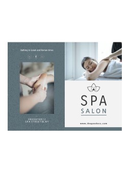 Spa Salon Brochure - free Google Docs Template - 2712