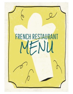 Appealing French Restaurant Menu