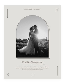 Modern Wedding Magazine - free Google Docs Template - 3545