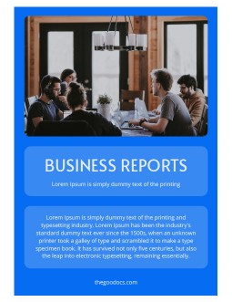 Modern Blue Business Reports