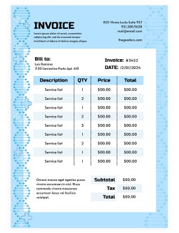 DNA Medical Invoice - free Google Docs Template - 4188