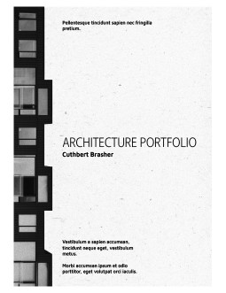 Black & White Architecture Portfolio - free Google Docs Template - 4171