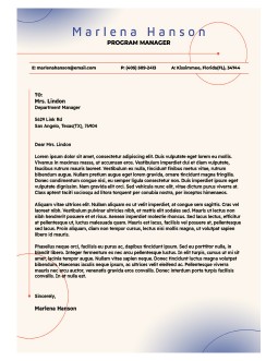 Modern Gradient Cover Letter - free Google Docs Template - 4004