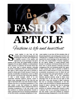 Fashion Article - free Google Docs Template - 4255